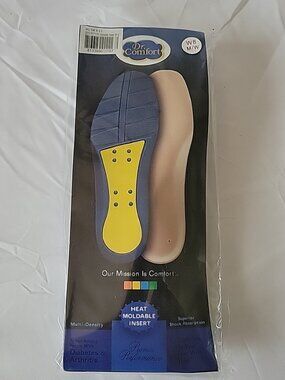 Dr. Comfort Heat Moldable Shoe Insert Diabetes & Arthritis Insole W8 M/W